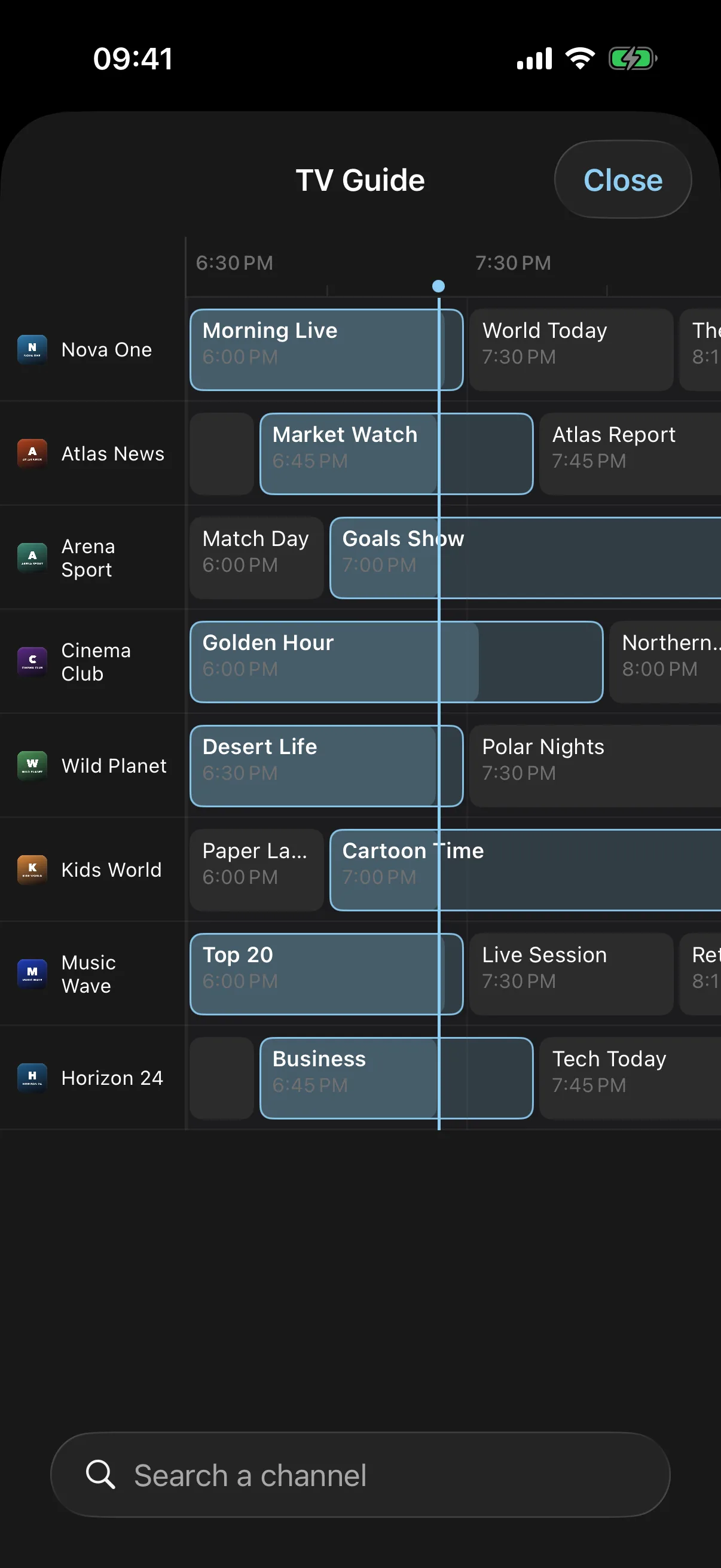 EDGE IPTV — دليل البرامج المباشر